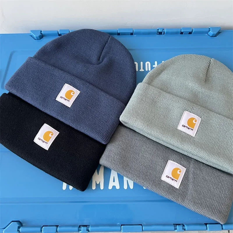 Классическая теплая вязаная шапка c-carharttes