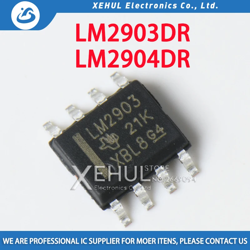 10/100/1000 шт. LM2903 LM2903DR LM2903DT LM2904 LM2904DR LM2904D SOP8 низкомощный двойной Компаратор напряжения