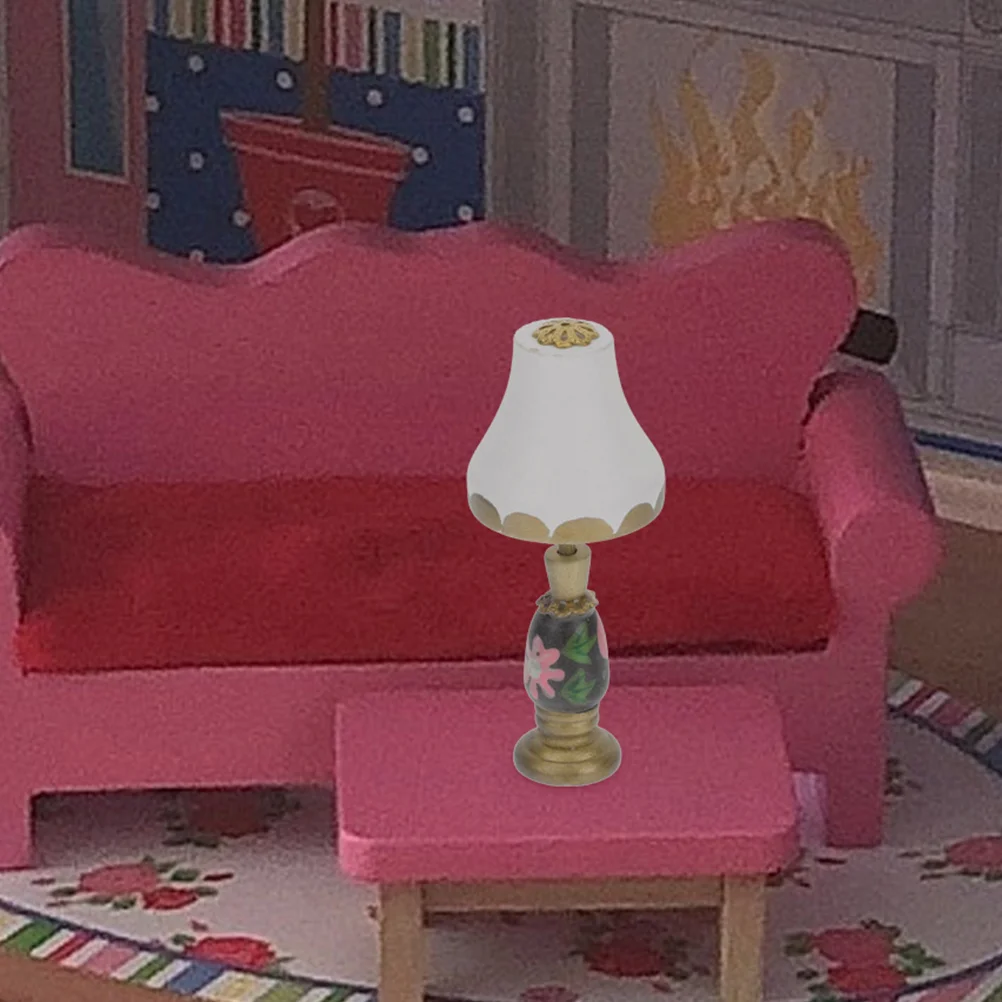 Кукольный домик лампа декоративный стол мини-прикроватный светильник