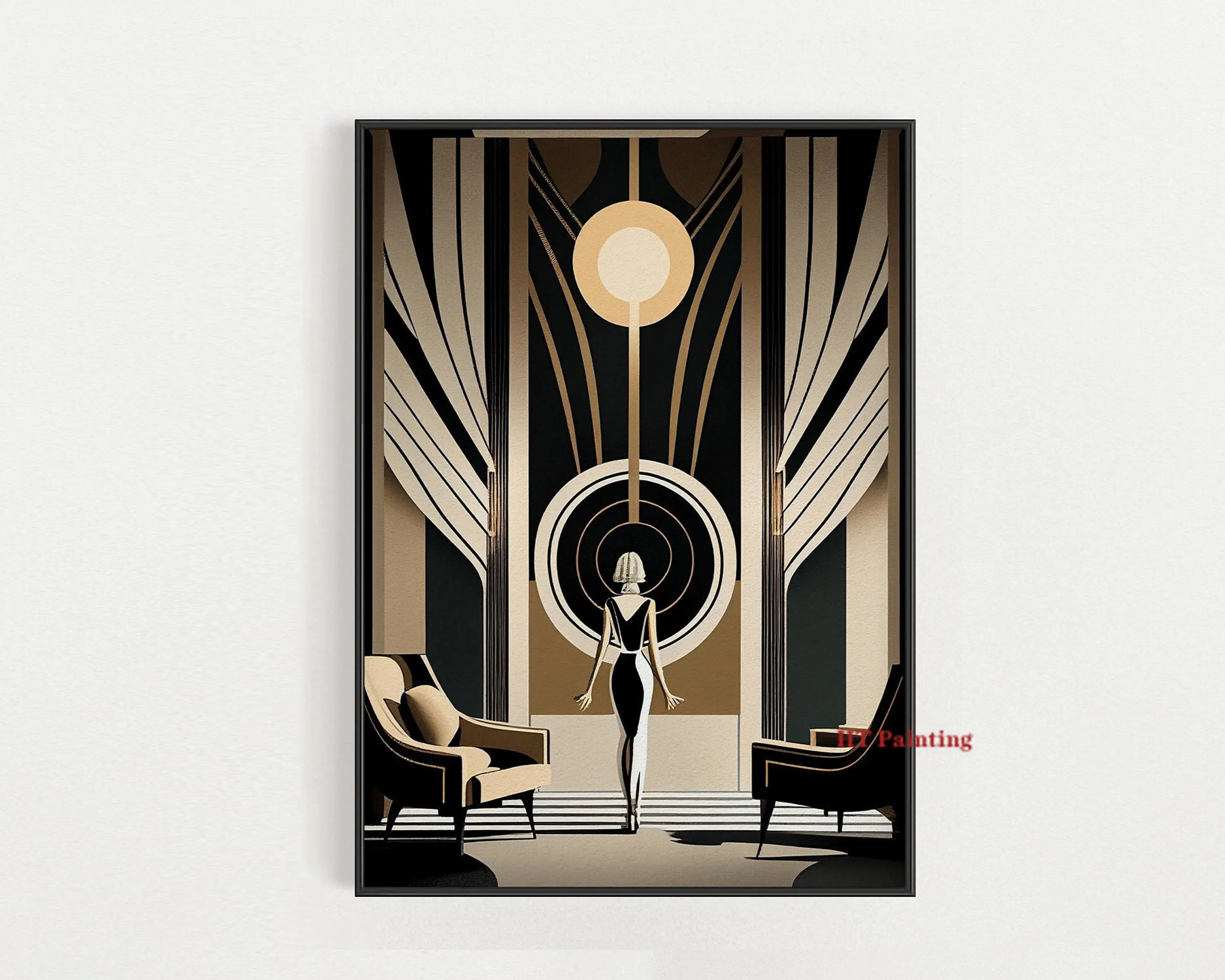 

Абстрактная картина "Великий Гэтсби", печать на холсте