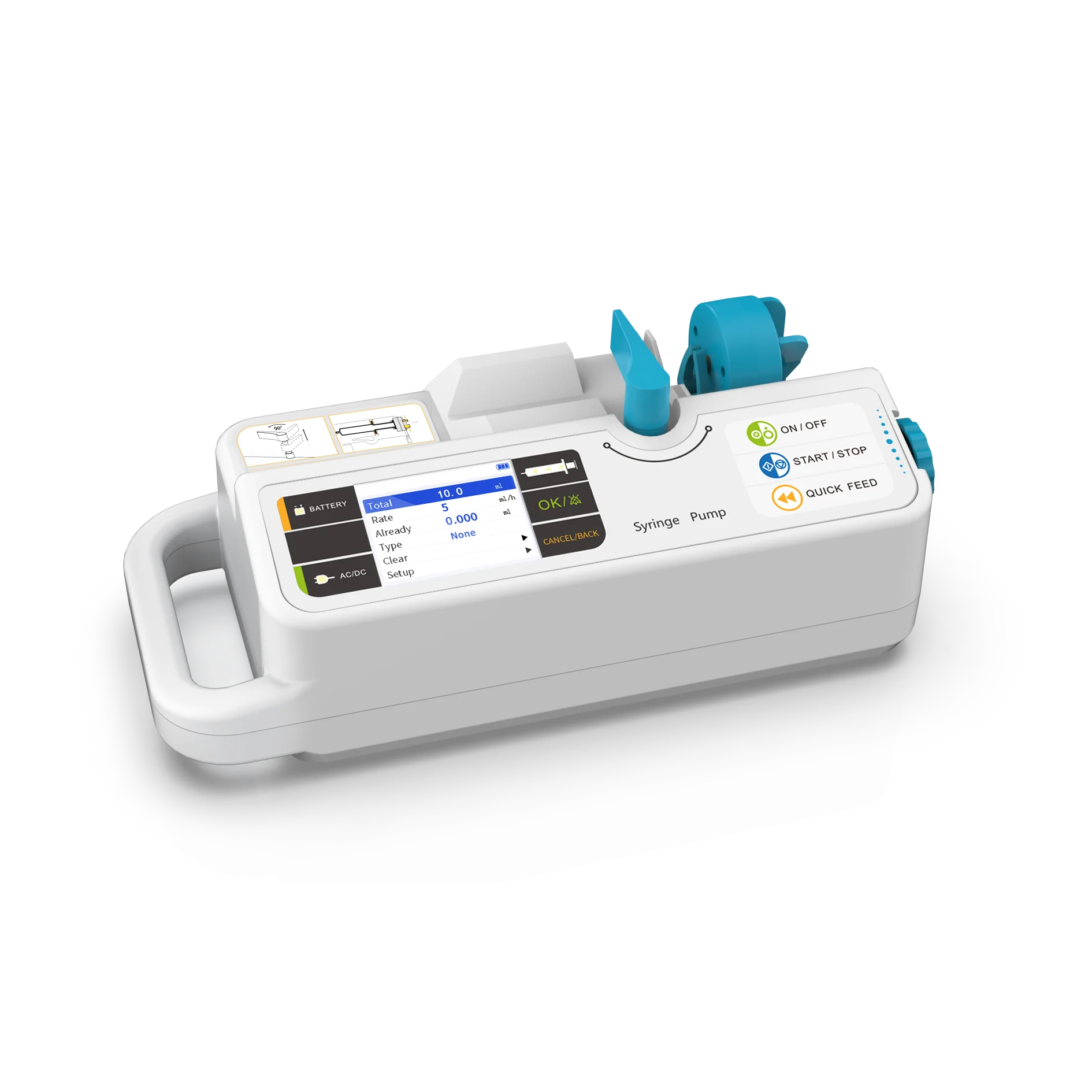 

AMAIN Portable Syringe Pump AMSP950 Electric Pump for Medical Use at Manufacturer Price