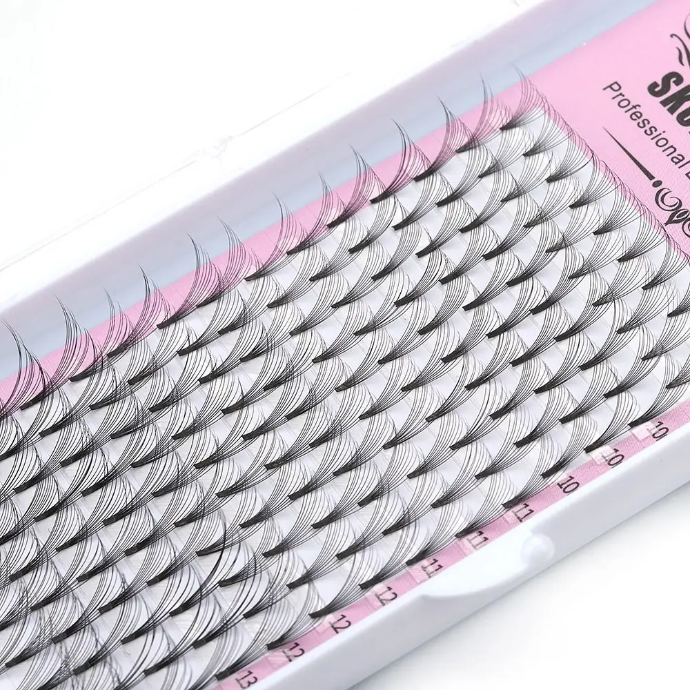 SKONHED 16-рядная ручная работа толщина 0 07 C/DCurl натуральные длинные волосы из