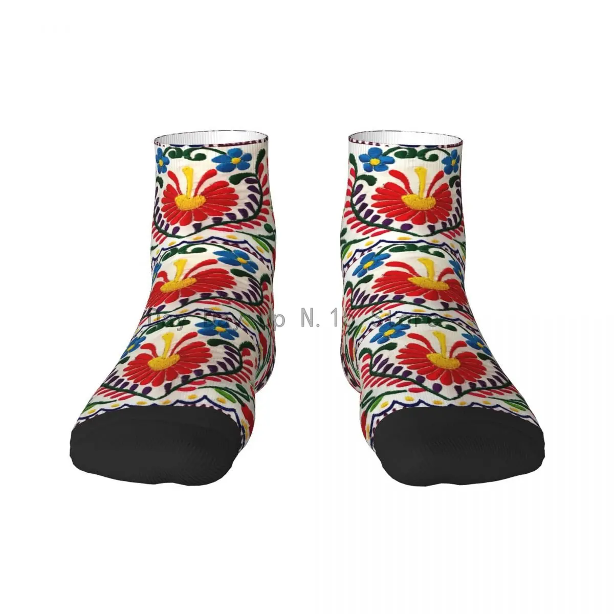 

Mexican Flowers Men's Crew Socks Unisex Fun 3D Printing Dress Socks
