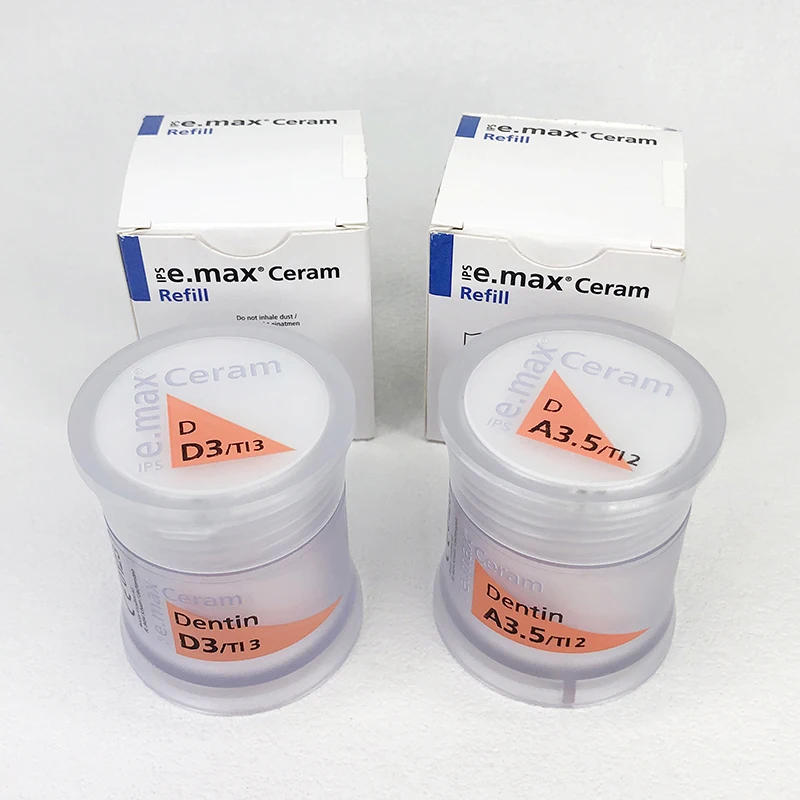 Dental Dentistry Ivoclar IPS e.max Ceram Dentin 20g Porcelain Ceramic Powder Bleach BL1 BL2 BL3 BL4 Materials
