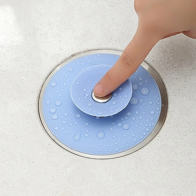 Bathroom Hair Stopper Silicone Sink Drain Strainer Anti-blocking Plug Shower Room Floor Filter Kitchen Accessories Tool | Дом и сад