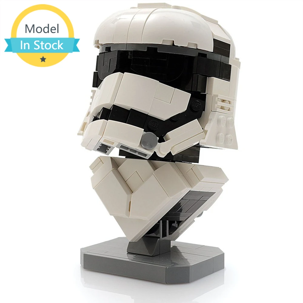

Конструктор MOC Trooper грудь, шлем самурайского, набор строительных блоков для звездных космических войн, строительные блоки, игрушки для детей...