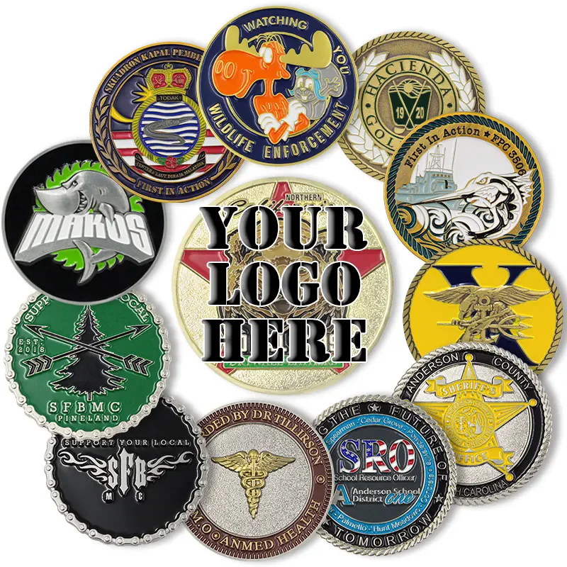 Вы можете настроить свою собственную 3D-монета с логотипом формованную