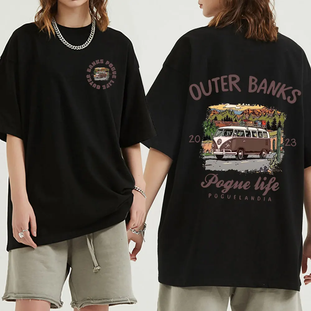 

Футболка с американской телесериалом внешней банки 3, хлопковая Повседневная футболка Pogue Life Paradise on Earth для мужчин и женщин, летняя футболка в стиле Харадзюку