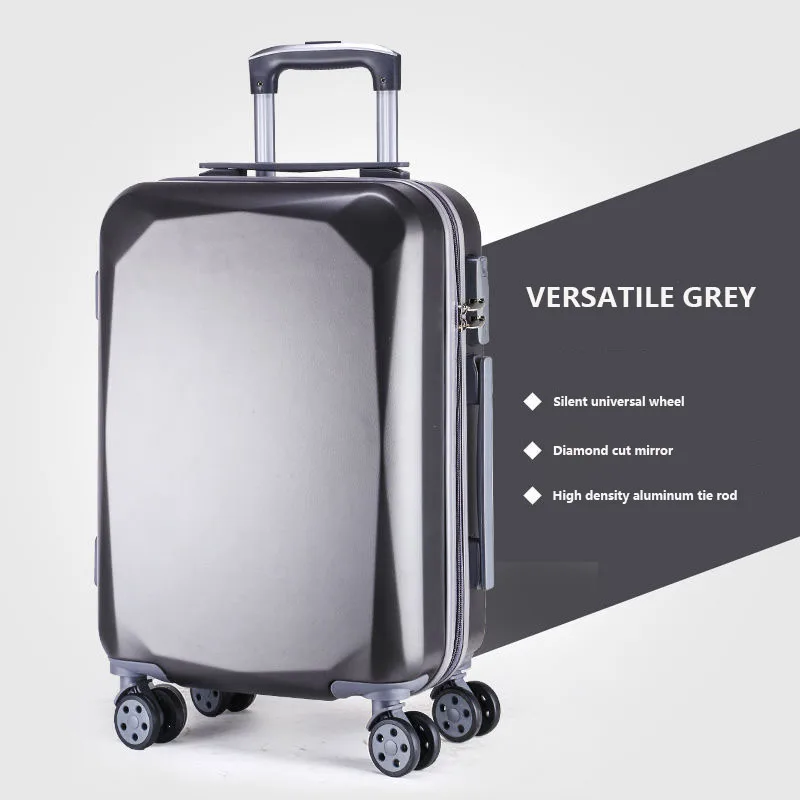 Korean Diamond Type Large Capacity Universal Wheel Trolley Case, 20 Inch Boarding Password Lock Suitcase