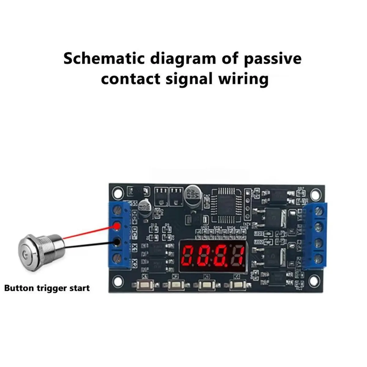 (A96Z) Модуль управления с транзисторами MOSFET высокой мощности 12В-24В, с функцией задержки времени и двухканальным переключателем (2-Way Switch) (art.: 3920dc0ea7c3e) - 3920dc0ea7c3e