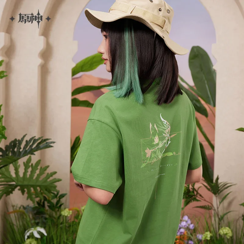 Presale GS Impact Официальный товар серии Forest and Sand хлопковая футболка