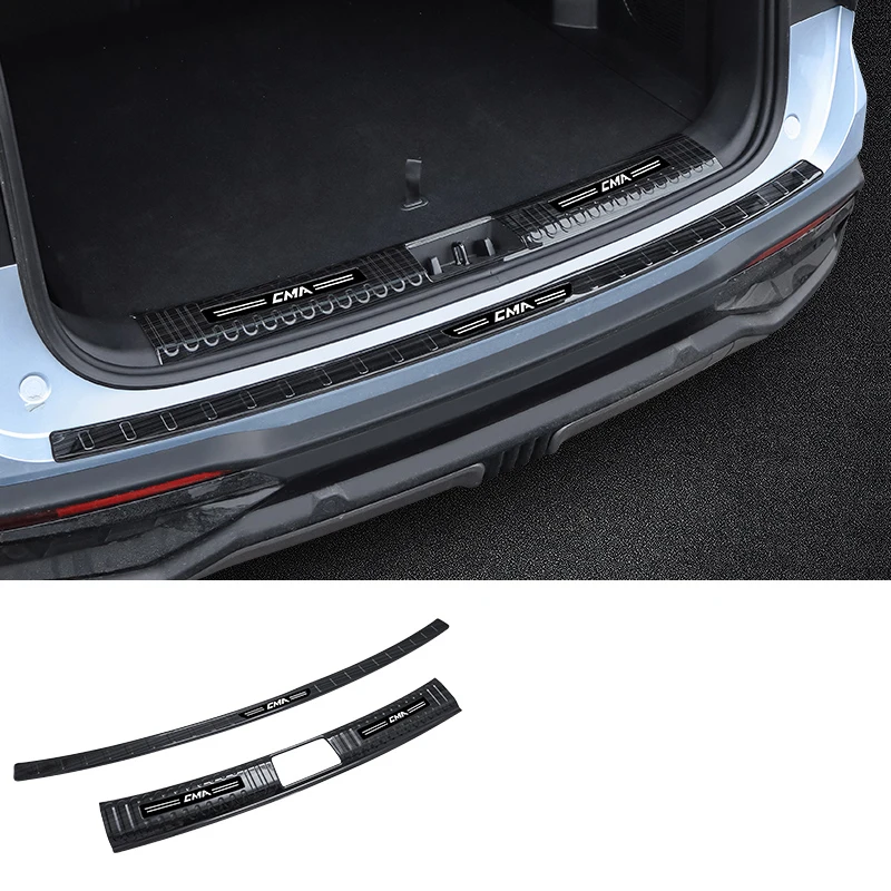 

Для Geely Atlas II 2024 2025 Starray автомобильный Стайлинг из нержавеющей стали, защита заднего бампера, защита багажника, аксессуары для протектора