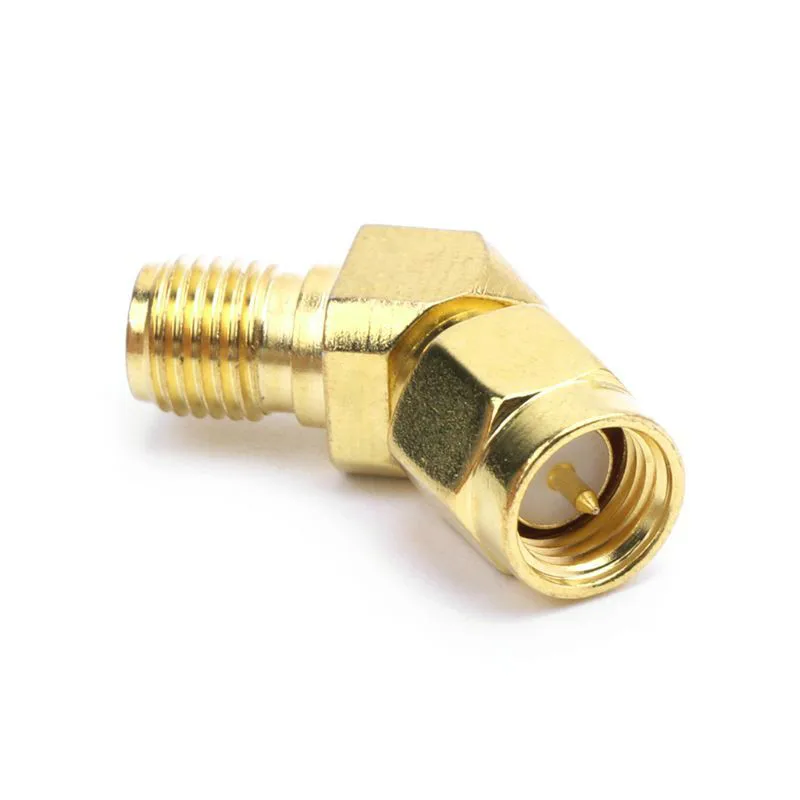 

SMA Male To SMA Female 45 135 Degree Bevel Adapter Connector For FPV Goggle Antenna