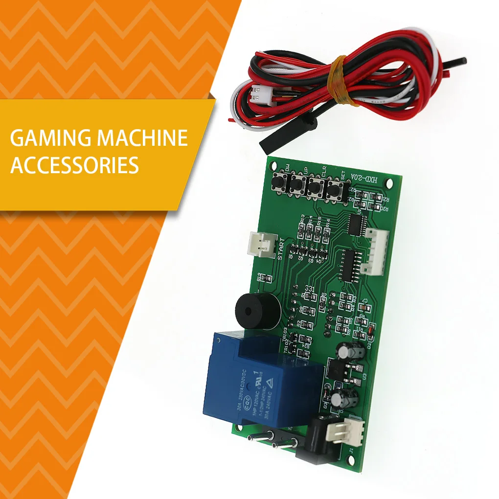 

Four Digits Time Controlling Minute Timer Board Game Module Coin Acceptor