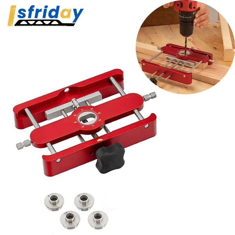 

1Set Precision Mortising Jig and Loose Tenon Joinery Jig Locator Doweling Connector Fastener 2 in 1 Punch Tool Woodworking Tool