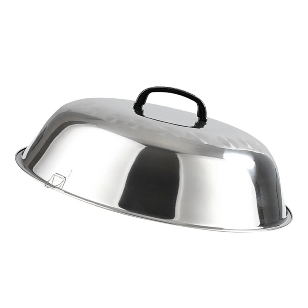 

Cover Lid Pot Dome Pan Steel Stainless Melting Roundcooking Basting Universal Lids Cookware Griddle Covers Cheese Replacement