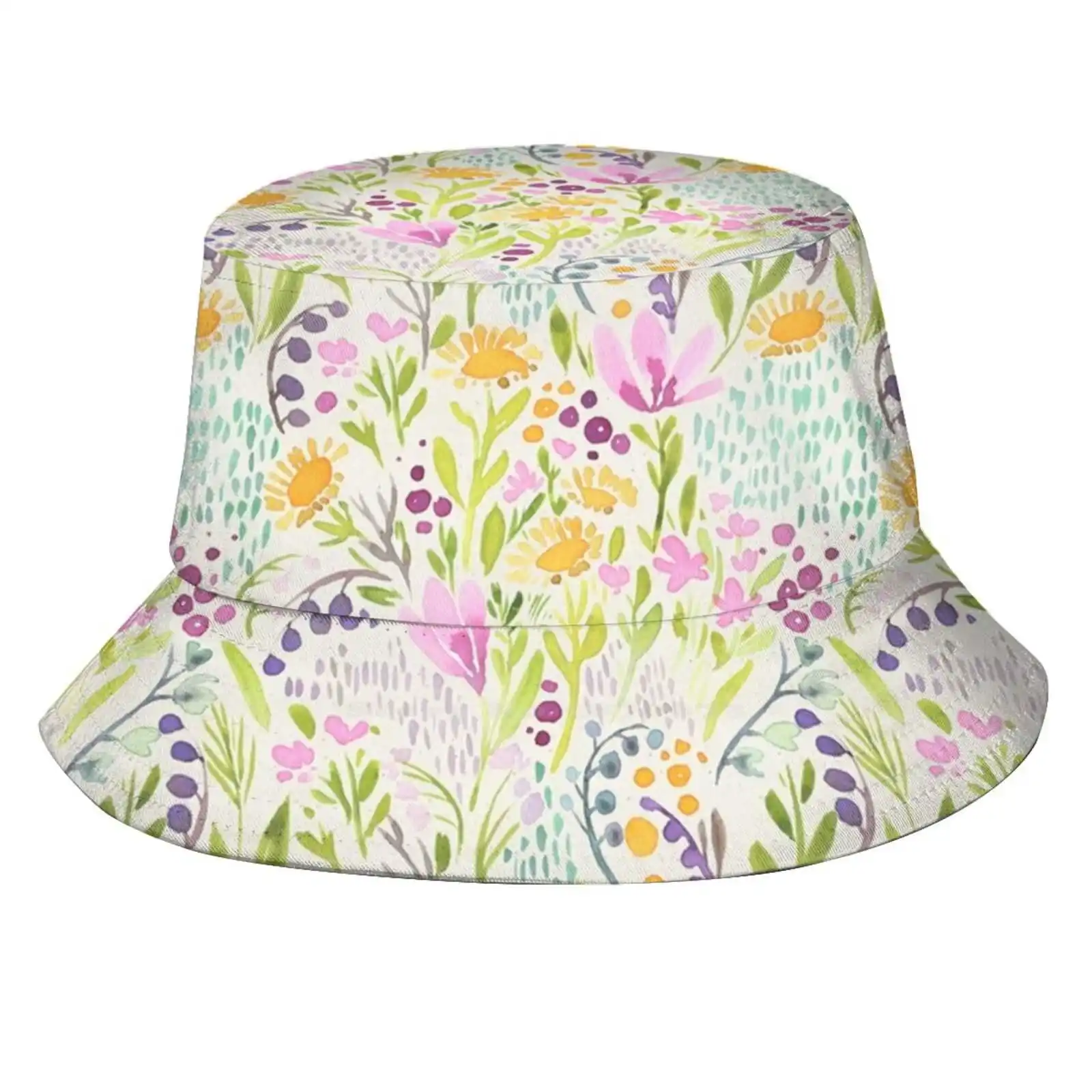 

Tiny Flowers Fisherman'S Hat Bucket Hats Caps Floral Delicate Happy Tiny Flowers Flower Field Nature Serenity Colorful Pretty