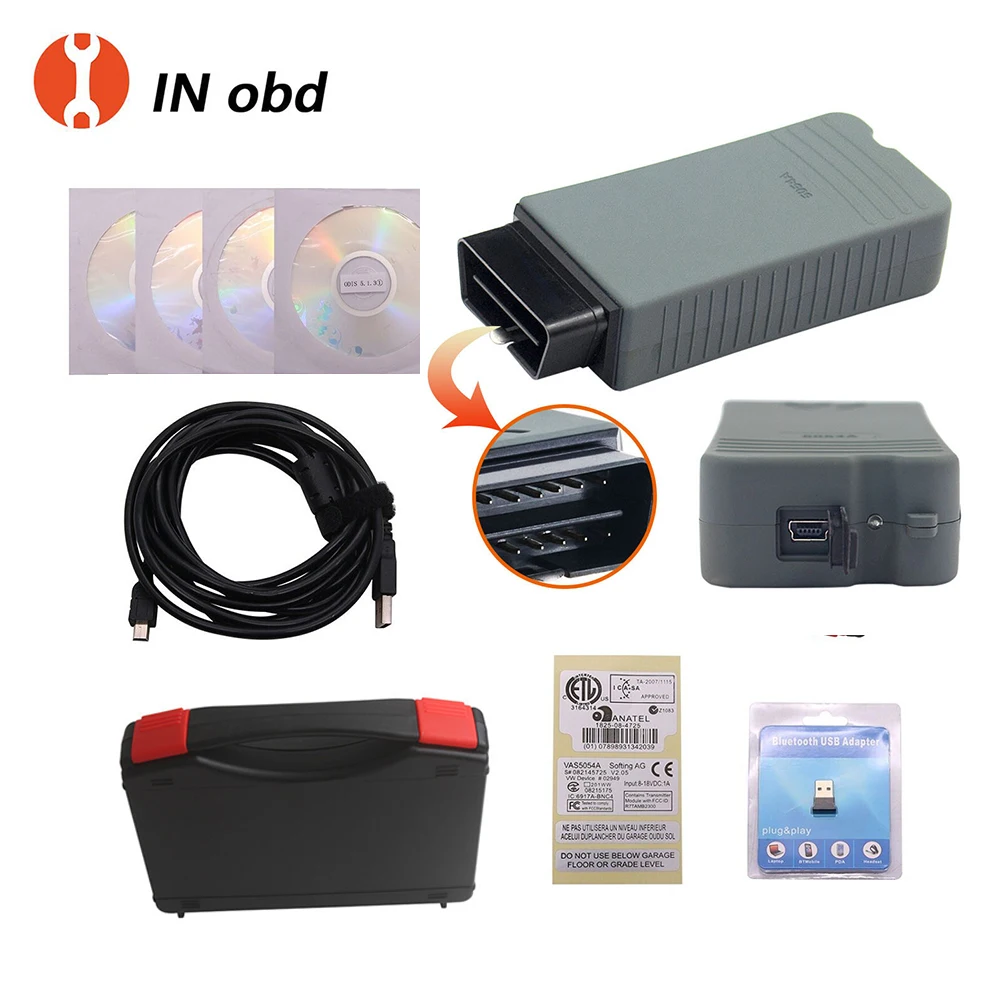 Полный чип 5054A OD-S V7.2.1 Bluetooth AMB2300 OBD2 сканер 5054 UDS инструмент для диагностики в