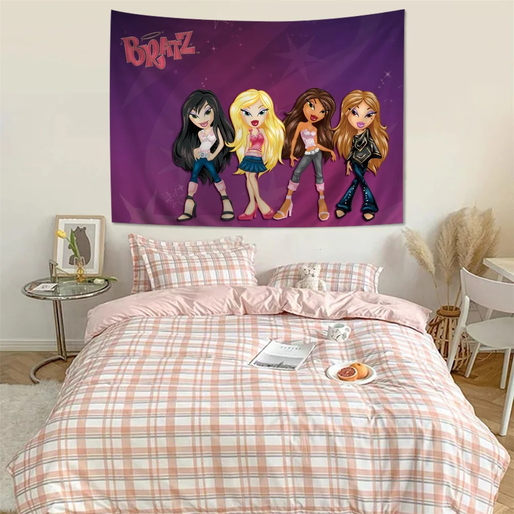 L-Lovely D-Doll B-Bratz мультяшный гобелен искусство научная фантастика комната домашний