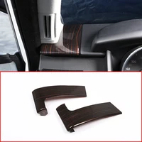 For Land Rover Range Rover Sport RR Sport 2014-2017 2pcs Red Ash Wood Style ABS Plastic Side Dashboard Decoration Cover Trim