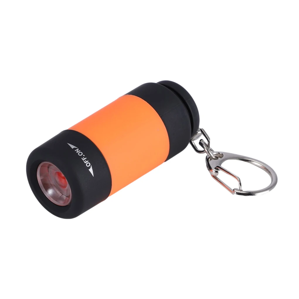 

1/2/3/5 Flashlight Keychain Torch Powerful Brightness Work Lamp Lighting Tool for Outdoor Hiking Backpacking Picnic Orange