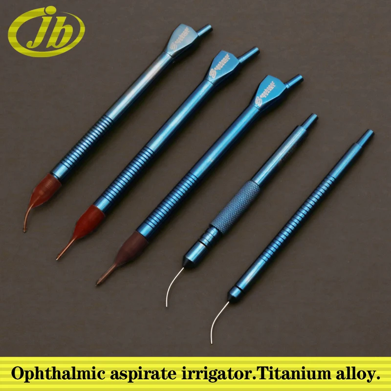 Ophthalmic aspirate irrigator water injection type suction type titanium alloy straight peen disconnect-type titanium alloy