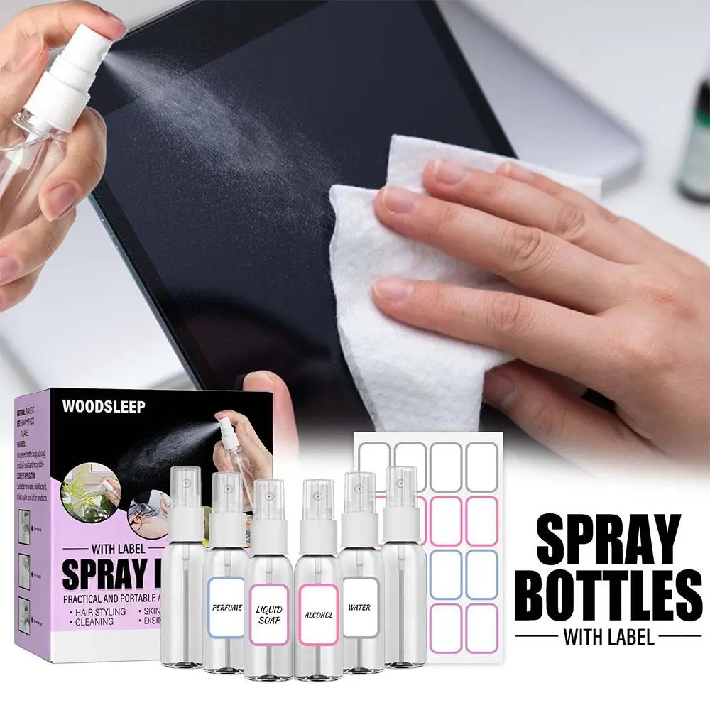 

50ml Refillable Sanitizer Empty Spray Bottle Blank Label Portable Perfume Alcohol Disinfectant Empty Bottle Cosmetic Container