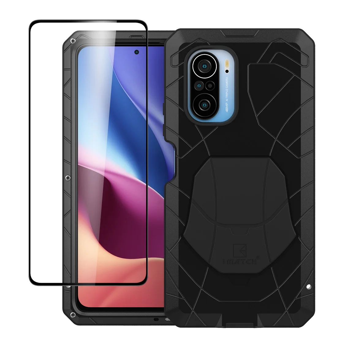

Чехол для Xiaomi Redmi K40 Poco F3, жесткий алюминиевый металлический сверхпрочный защитный чехол для Redmi K40 Poco F3, чехол, аксессуары для телефона