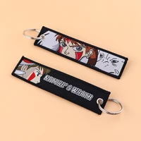 k4081 anime ghost japanese anime key tag women keychain for car keys keyring men holder fashion jewelry accessories gifts