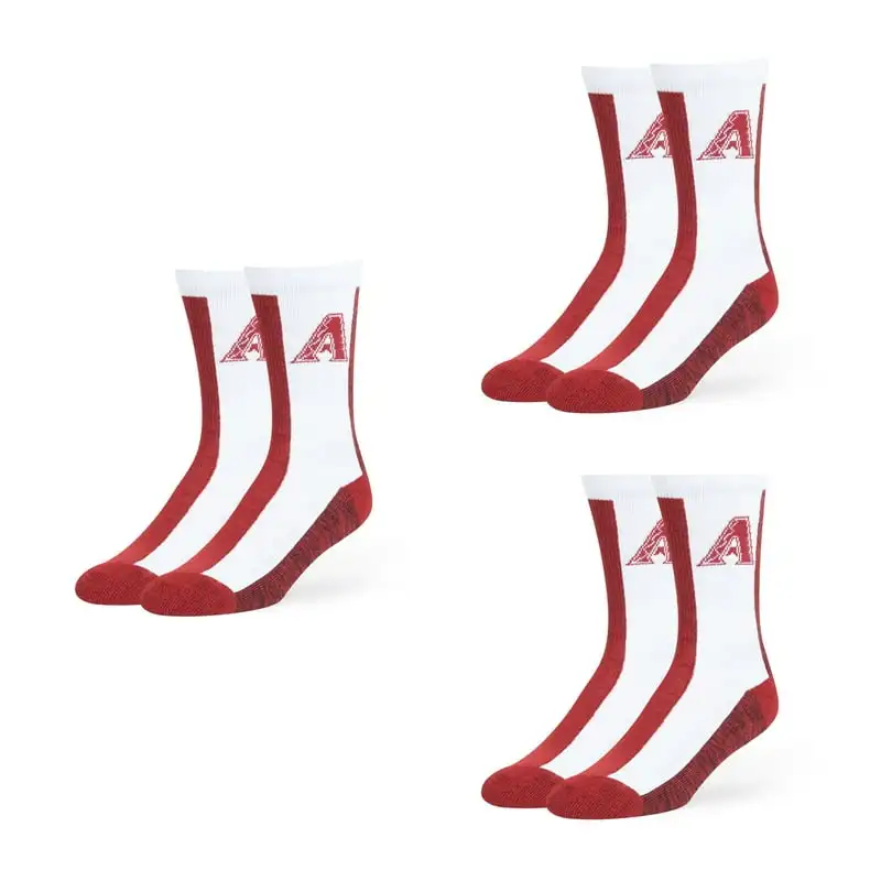 

Brand - Fan Favorite 3 Pack Everett Crew Socks, Arizona Diamondbacks