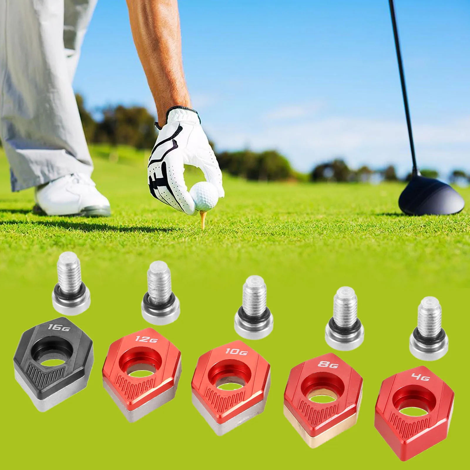 Фото 1 шт. весовой винт для гольфа из сплава, подходит для Cobra King SZ Speedzone Fairway Wood и Hybrid, 4 г, 8 г, 10 г, 12 г, 16 г, замена для гольфа №1