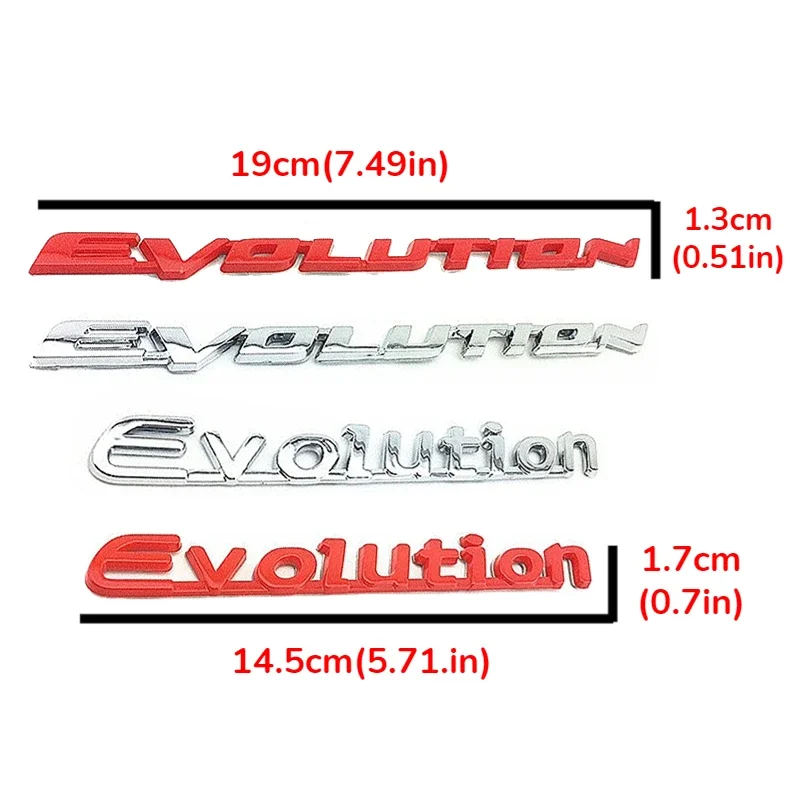Боковая эмблема кузова автомобиля наклейка на задний багажник для Mitsubishi Evolution