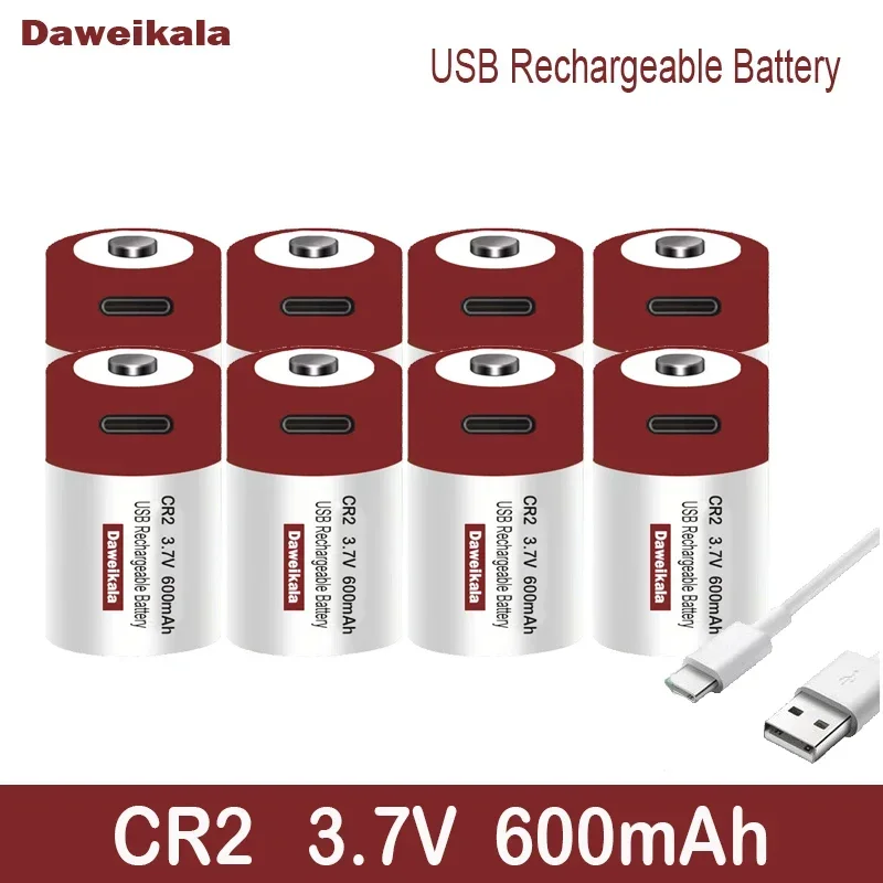 Мощная литиевая аккумуляторная батарея CR2 USB 3 7 В дальномер для камеры замок