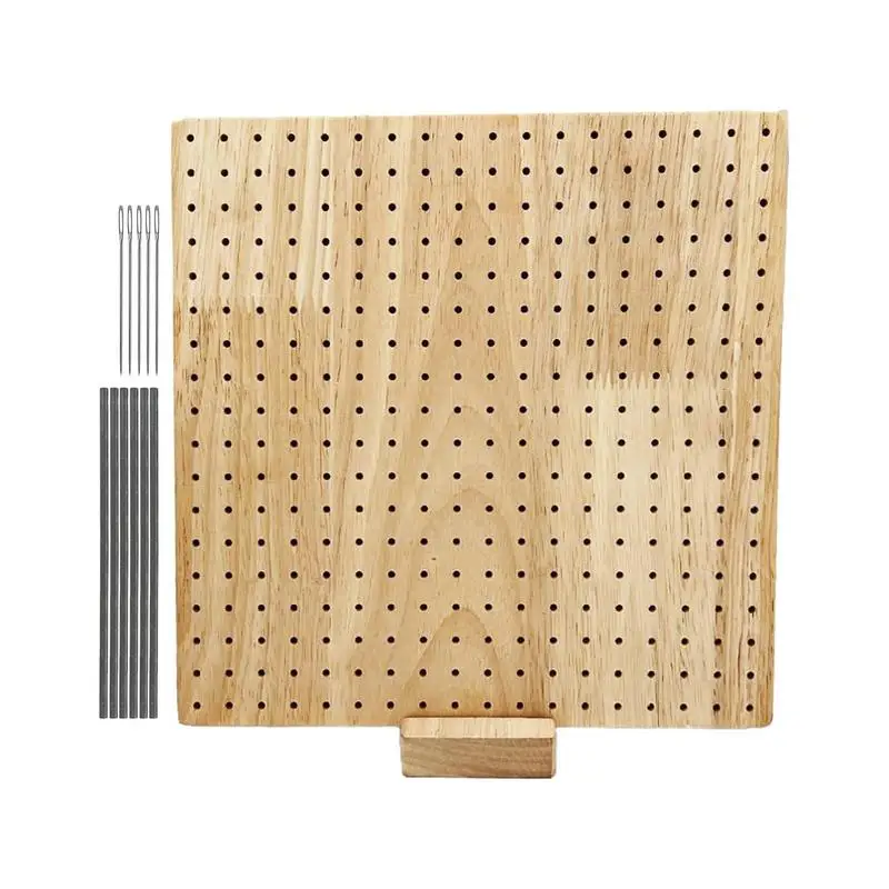 

Деревянная доска для вязания, деревянная квадратная форма, подставка для вязания, полированная и окрашенная, аксессуары для вязания, подарки для матерей и