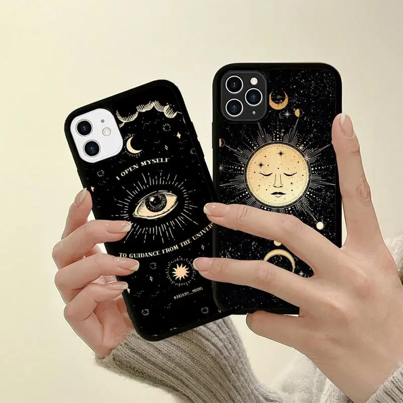 

Death Tarot Phone Case Silicone PC+TPU Case for iPhone 11 12 13 Pro Max 8 7 6 Plus X SE XR Hard Fundas