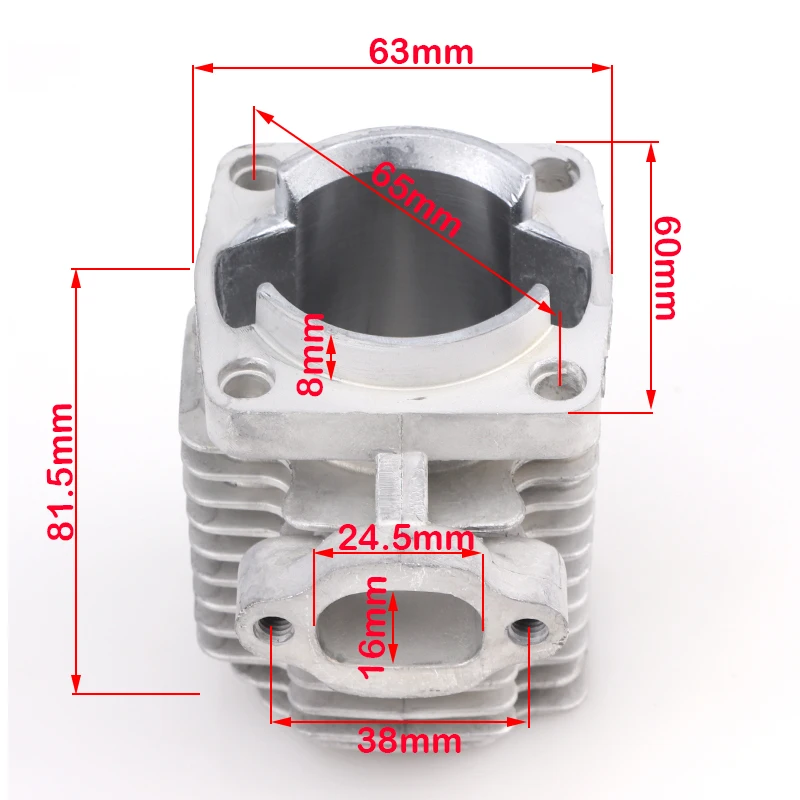 2 STROK 47cc 49cc 40 мм Головка цилиндра мотора мини велосипед супер карманный ATV Новый -