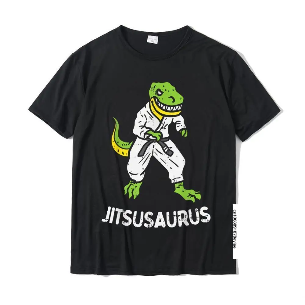 

Jitsusaurus Funny Jiu Jitsu Trex Black Belt Martial Art Gift T-Shirt Cotton Men's Tops T Shirt Group T Shirt High Quality