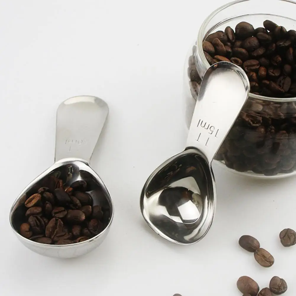 

Stainless Steel Measuring Spoon Premium Stainless Steel Coffee Measuring Spoon Set Accurate Scale Short Handle Food for Milk