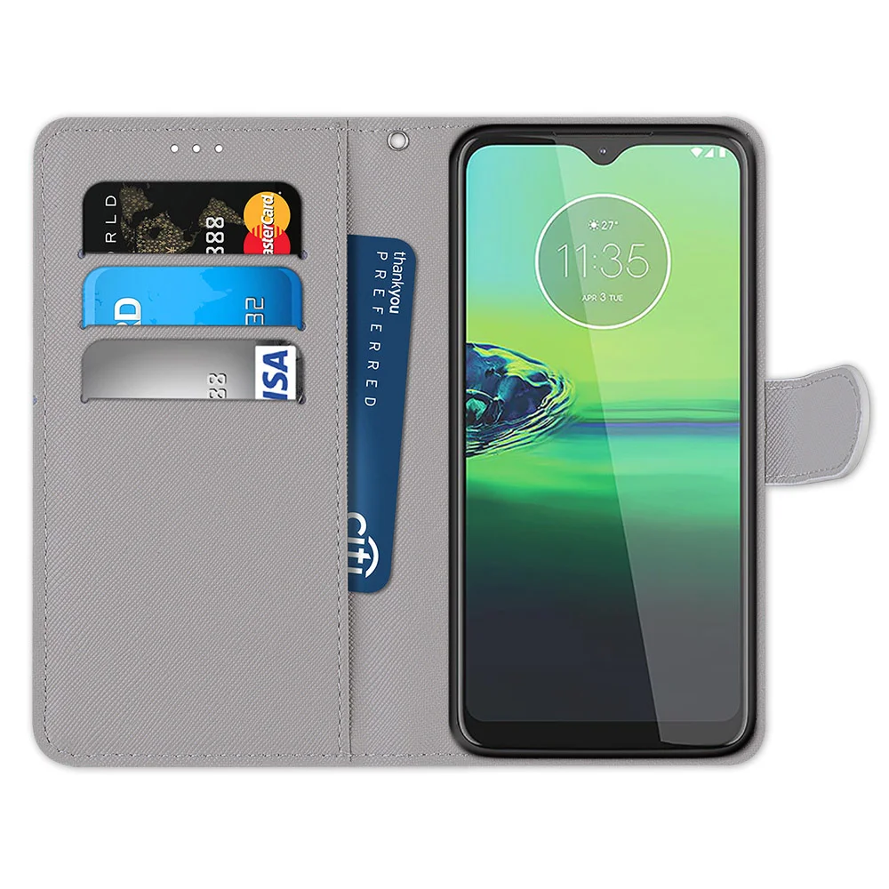 Флип-чехол для Motorola Moto G8 Play Plus чехол-книжка телефона чехол-подставка защитный