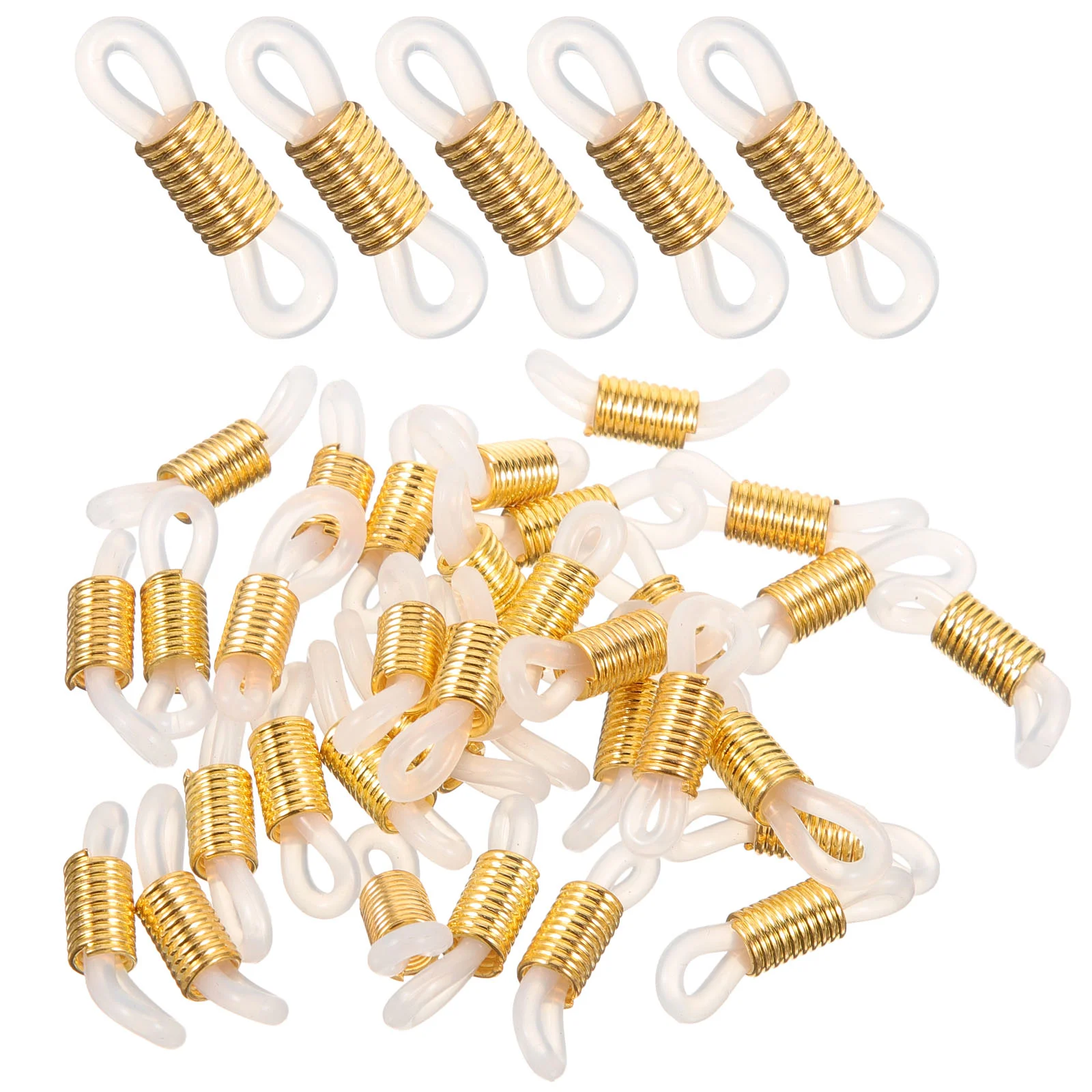 

50 шт. шнурок золотые аксессуары для эндододондов силикагелевые очки противоскользящие концы цепочки