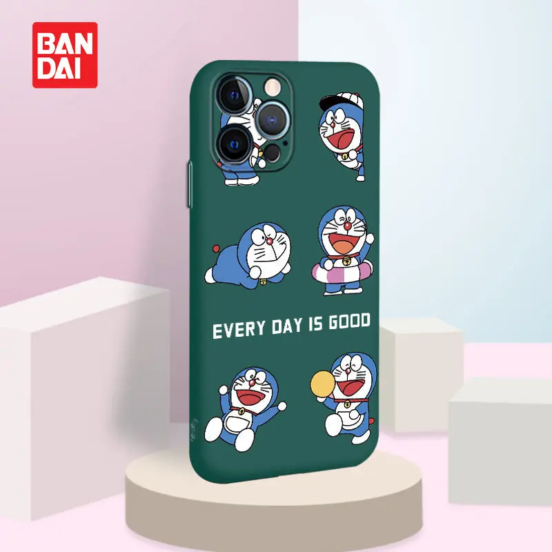 

Bandai Cartoon Doraemon Phone Cover for iPhone 13 13Pro 12 12Pro 11 Pro X XS Max XR 7 8 Plus Kawaii Back Case Soft Fundas