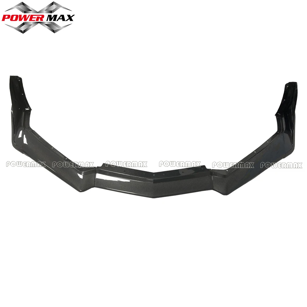 7 шт. ZR1 ZTK стиль углеродное волокно передняя губа ДЛЯ Chevrolet Corvette C8 передний бампер