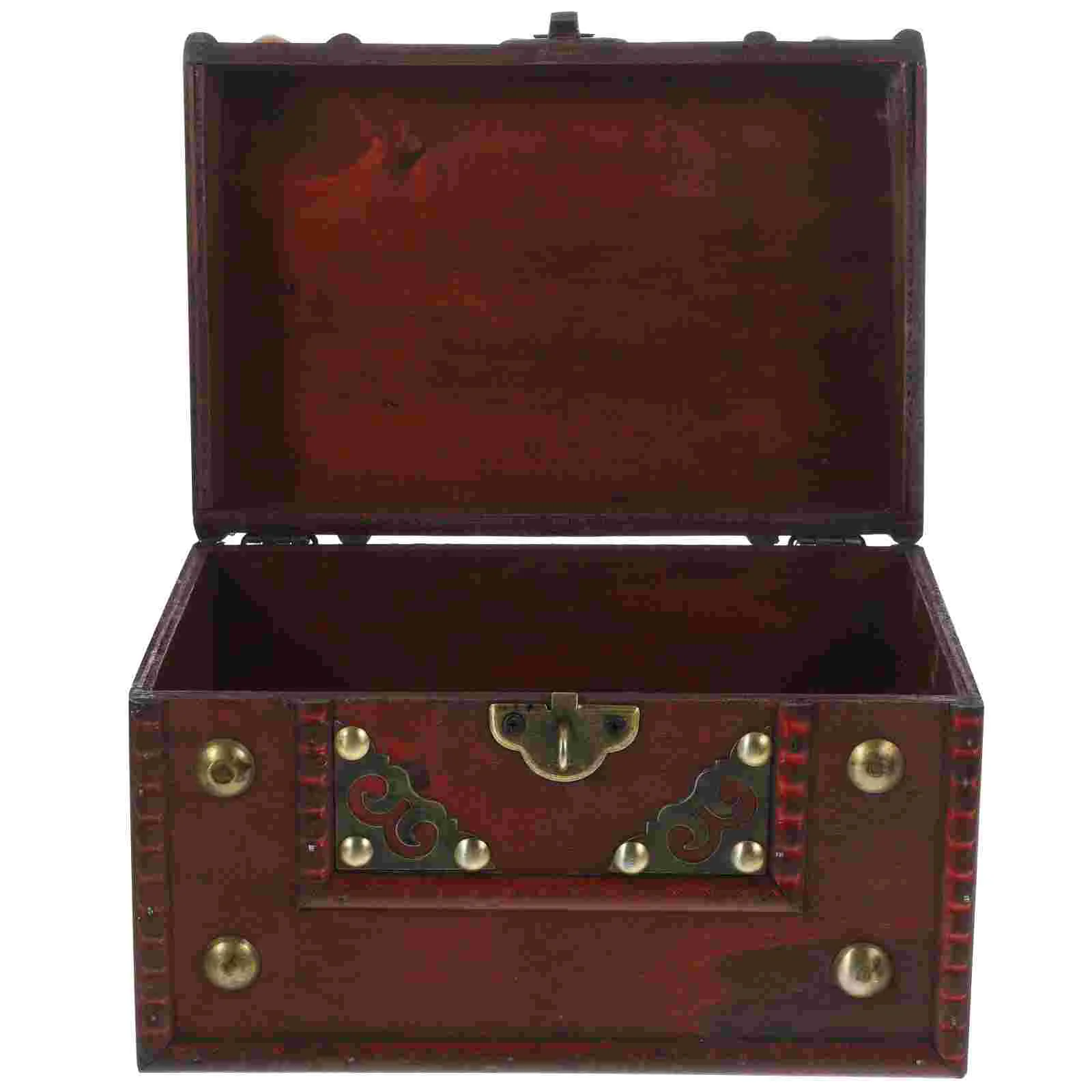 

Wooden Keepsake Box Jewelry Storing Storage Organizer Wooden Storage Box Vintage Style Wooden Box