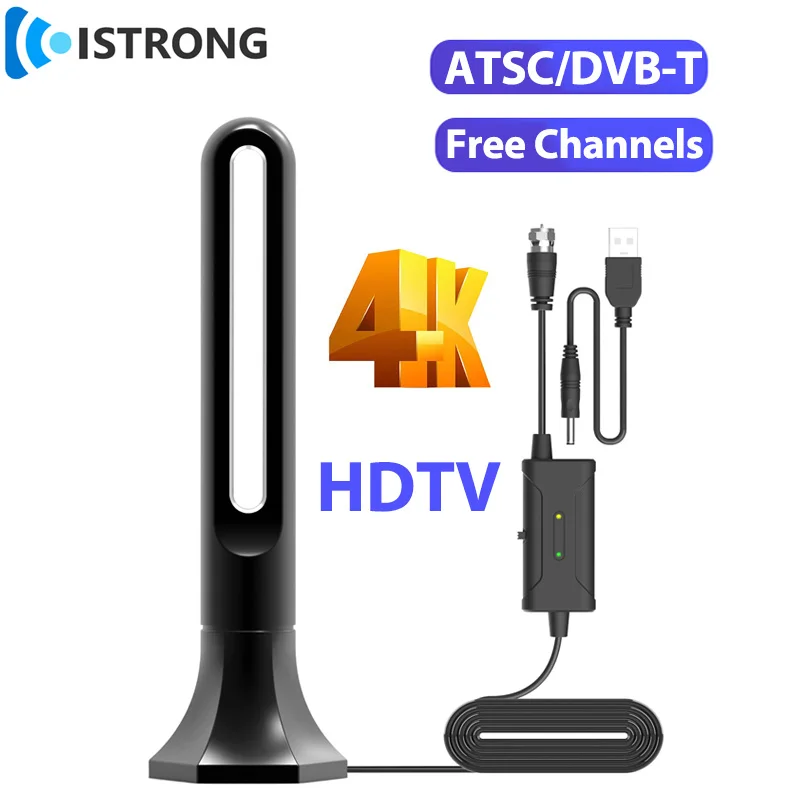 

2022 New Indoor Mini HDTV Antenna 4K 1080P Digital Signal Amplifier DVB-T2 ATSC Long Distance Satellite TV Receiver USB Adapter