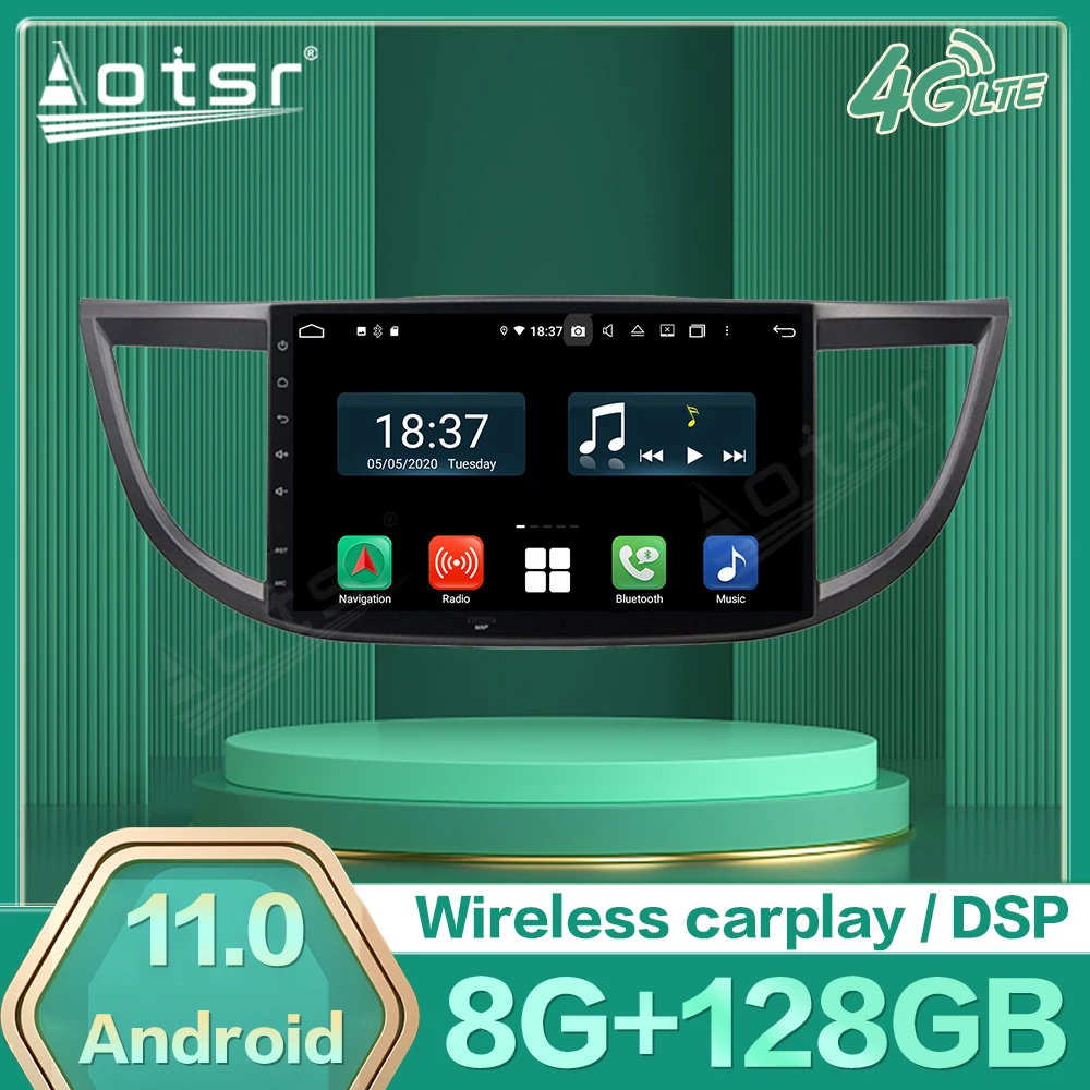 

Автомобильный мультимедийный Android 11 автостерео плеер для Honda CRV 2012 2013 2014 2015 GPS навигация радио Автомобильный приемник видео головное устройс...