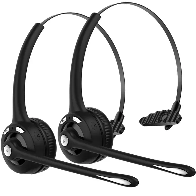 

Mpow 015 Pro Wireless Headphone V5.0 Bluetooth Headset with Noise Cancelling Mic For Trucker Driver Call Customer Service