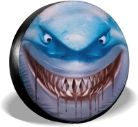 shark hippie shark shark spare tire cover funny gifts car accessories spare tire cover personalized gifts