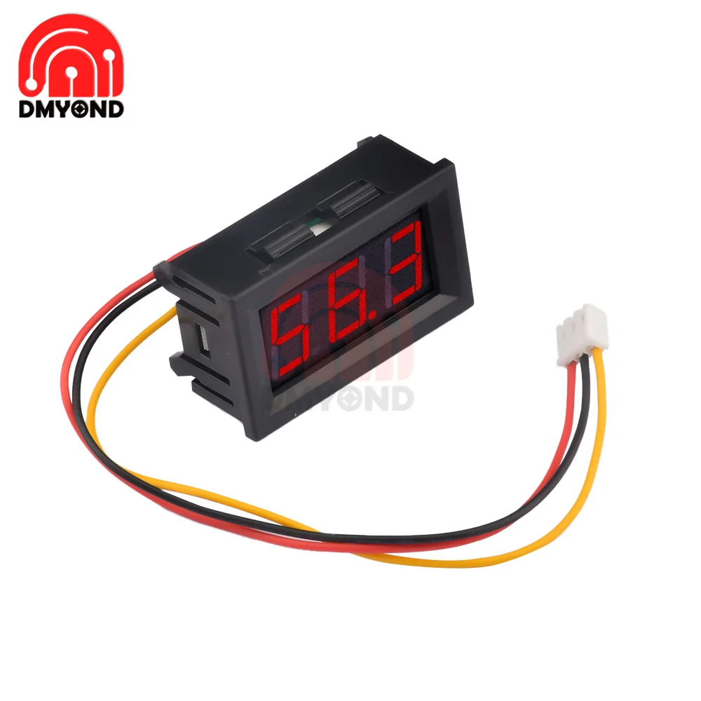 

Вольтметр-амперметр, 0,56 дюйма, 3 провода, 5-30 В постоянного тока