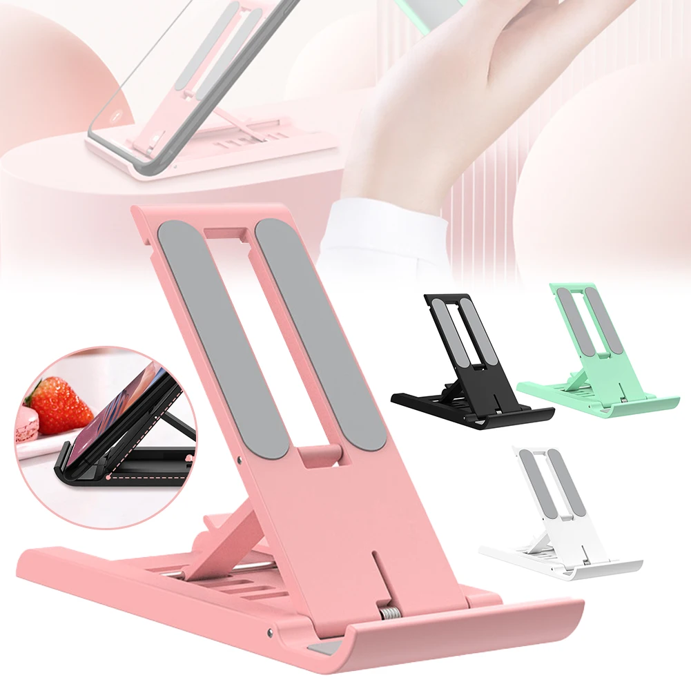 

Foldable Phone Stand Adjustable Desktop Bracket Tablet Stand Holder Six-gear Angle Adjustment Compatible with IPad and Phone