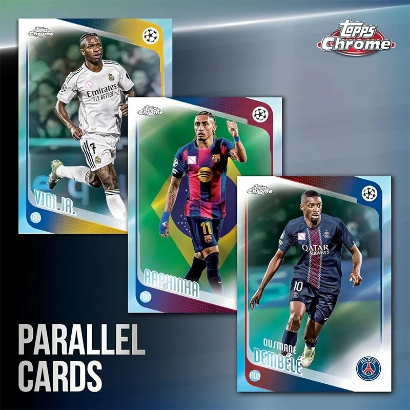 Фото Коллекционные карточки Topps Chrome Series 2025-26 по футболу: Премьер-лига и Лига чемпионов УЕФА, карточки с автографами, интересные подарки. №3